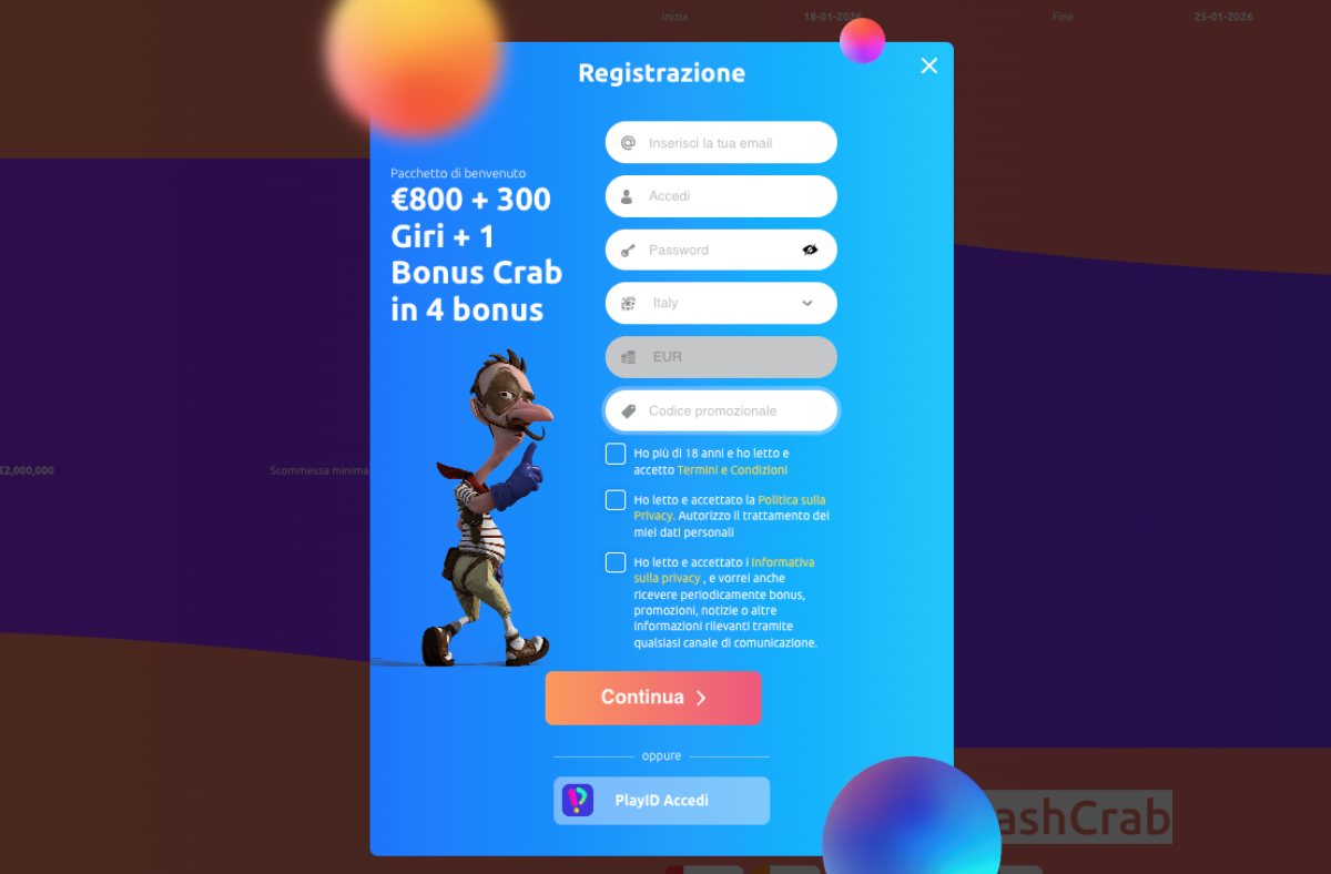 Registrazione e Accesso a Cadoola Casino